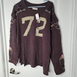 XL | Free People | NWT | We The Free Lilith Tee Chocolate Brown